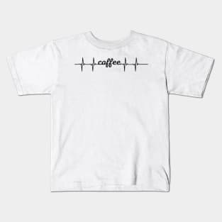 heart beat-coffee Kids T-Shirt